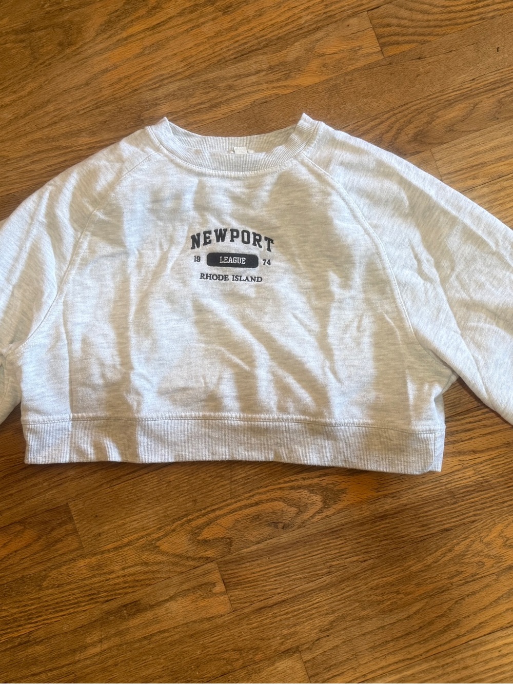 Garage White Cropped Newport Sweatshirt